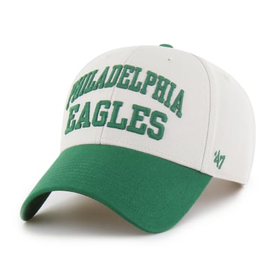 Philadelphia Eagles '47 Throwback Broke Line MVP Adjustable Hat - Bone