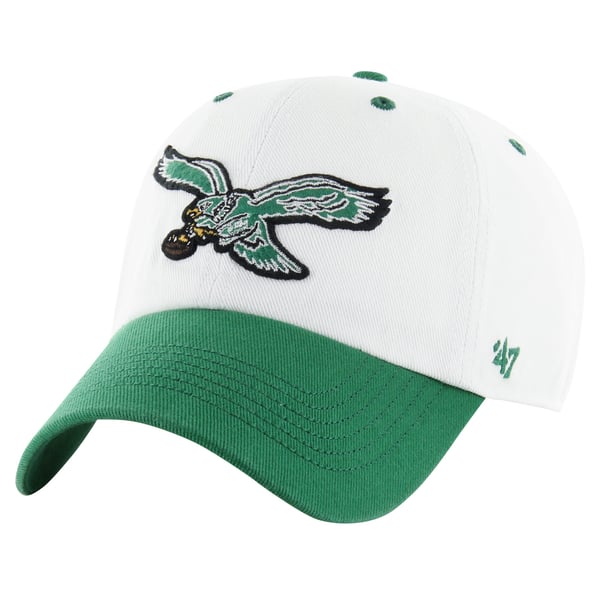 Philadelphia Eagles Kelly green 47 clean up adjustable cap bundle 47 Philadelphia Eagles Clean Up Hunter Green Adjustable  main image 3