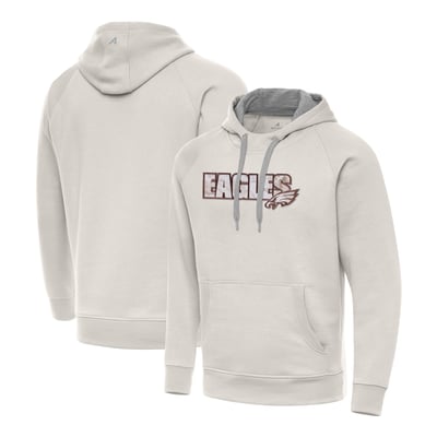 Philadelphia Eagles Antigua Woodland Camo Victory Hoodie - Cream
