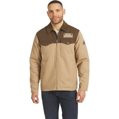Philadelphia Eagles Darius Rucker Collection by Fanatics Full-Zip Canvas Jacket - Tan/Brown