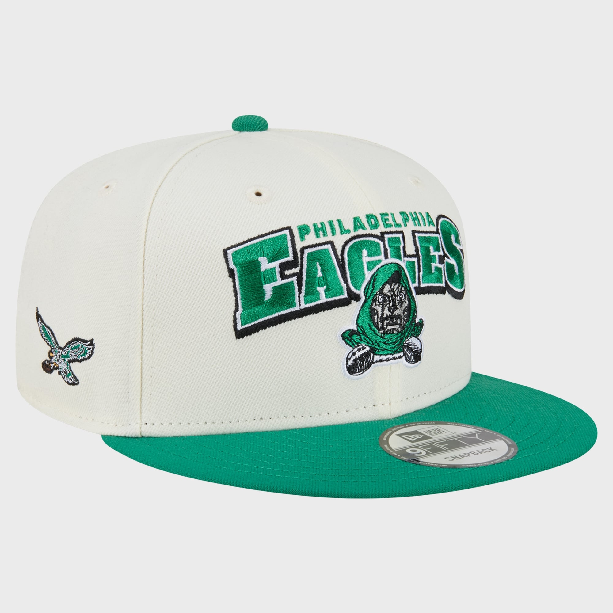 Men's Disney x New Era Cream/Kelly Green Philadelphia Eagles Doctor ...