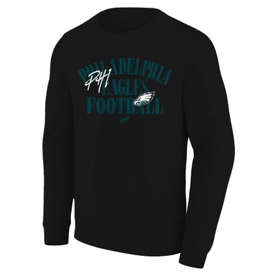 Philadelphia Eagles Fanatics Big & Tall Relaxed Halftime Lead Sweatshirt - Black
