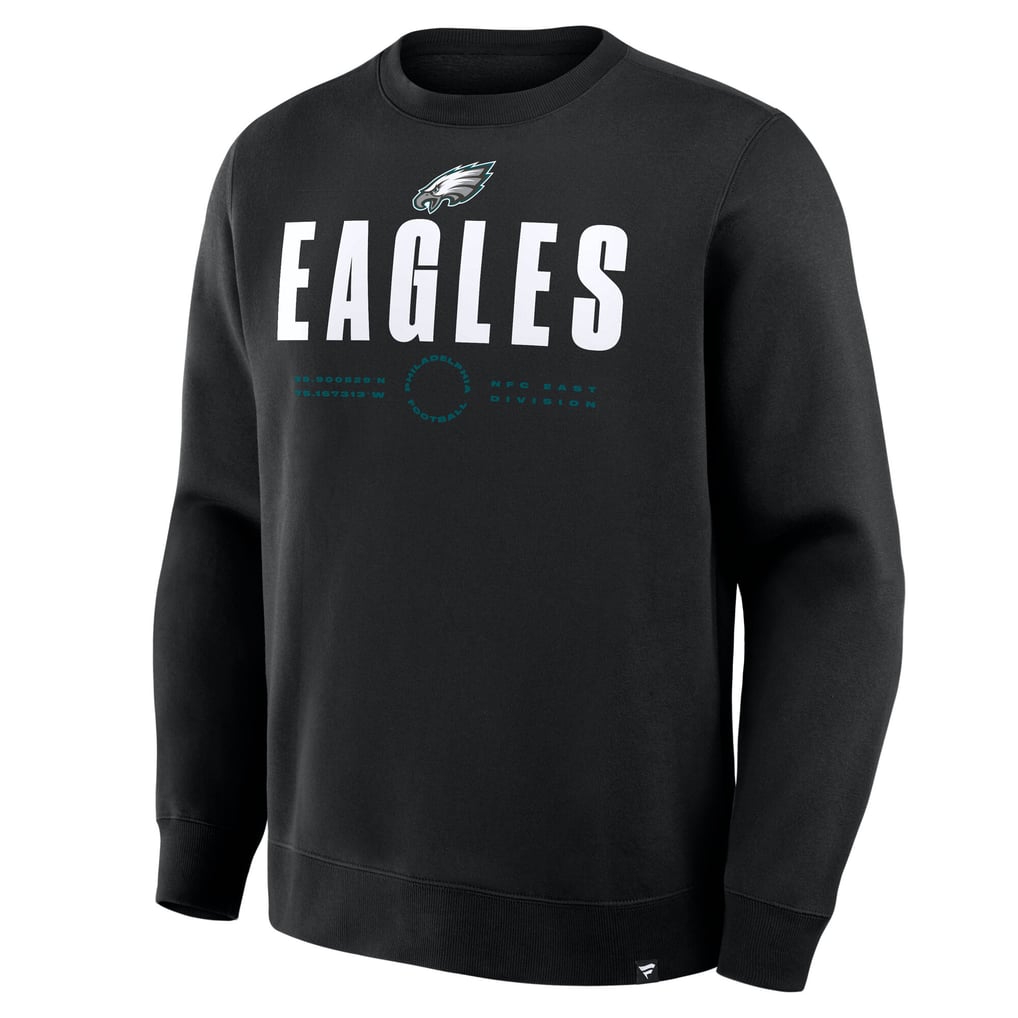 Philadelphia Eagles Fanatics Direct Handoff Legacy Pullover Sweatshirt - Black
