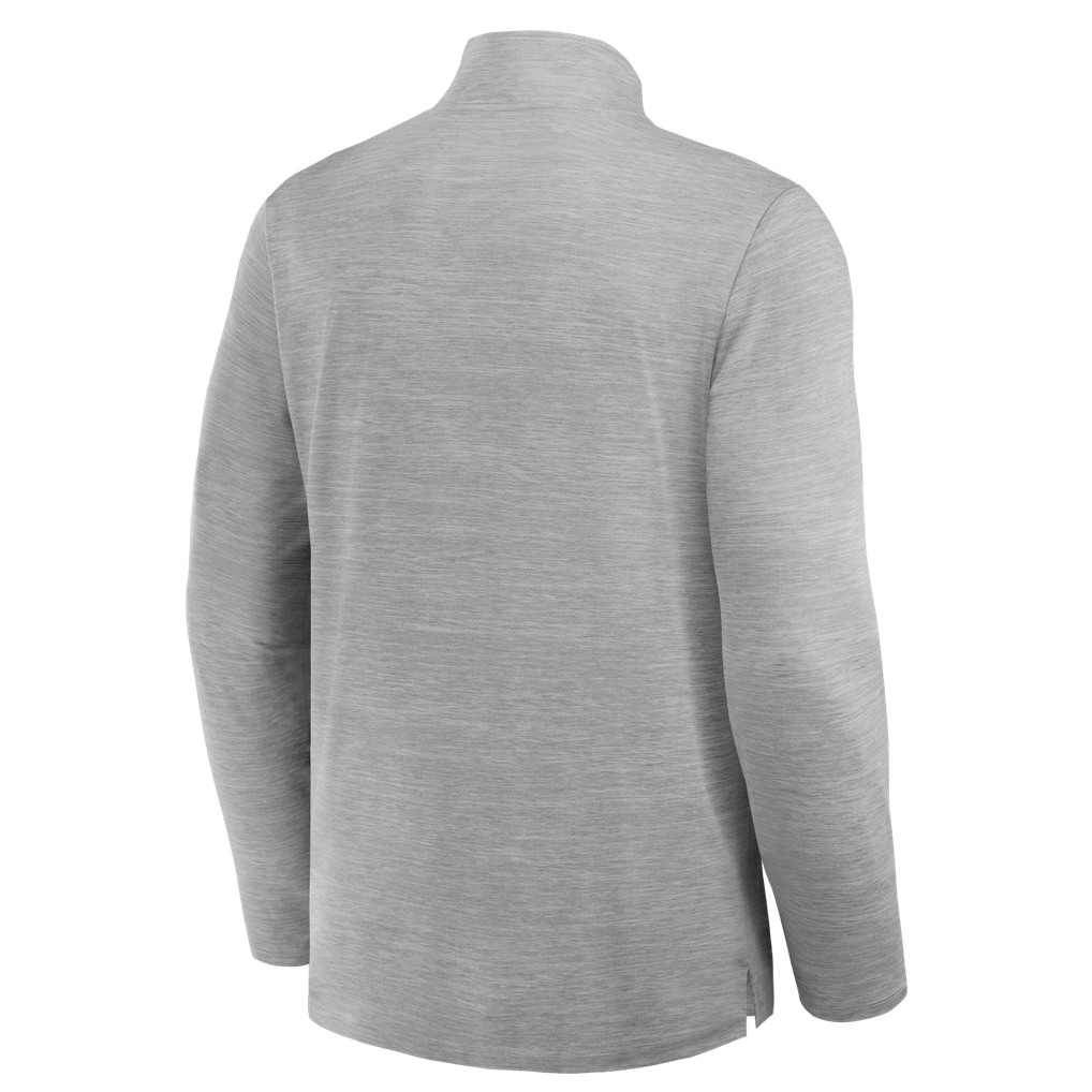 Philadelphia Eagles Fanatics Clutch Quarter-Zip Pullover - Heather Gray