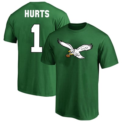 Jalen Hurts Philadelphia Eagles Fanatics Big & Tall Name & Number T-Shirt - Kelly Green