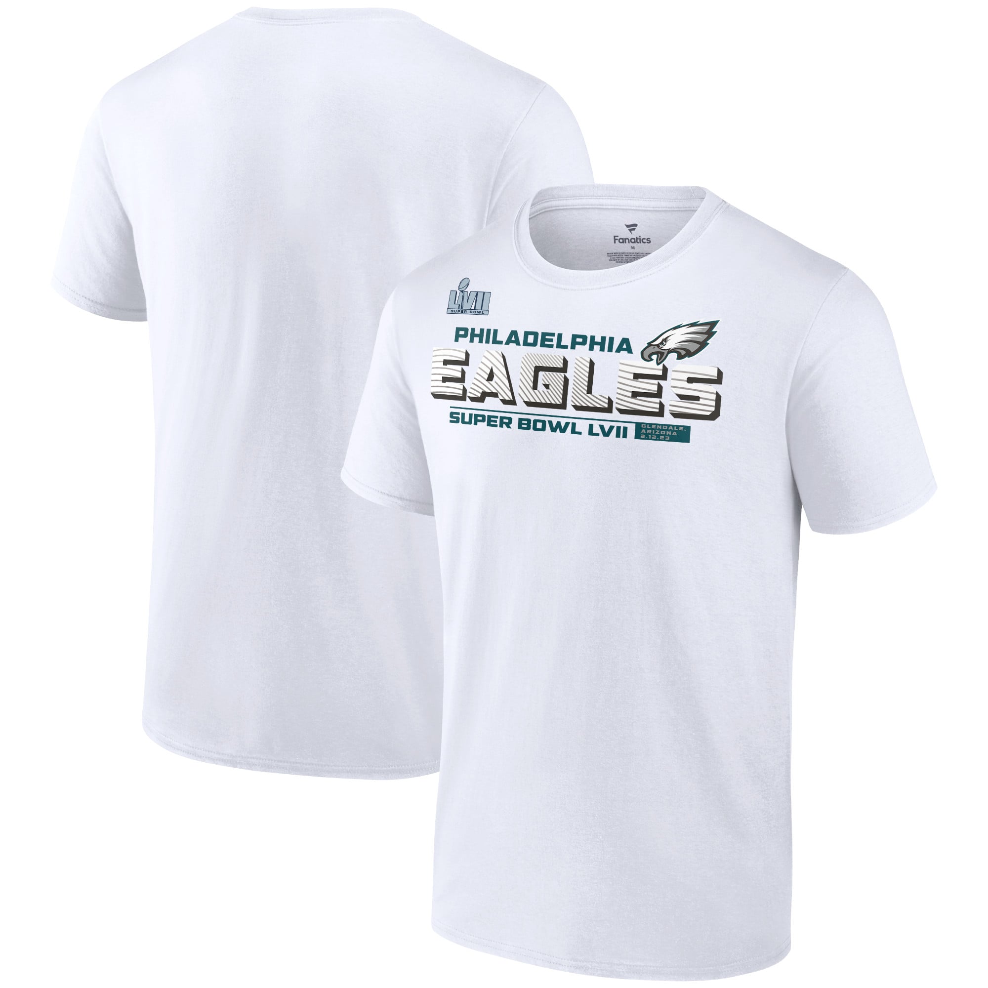 Men's Fanatics White Philadelphia Eagles Super Bowl LVII Vivid