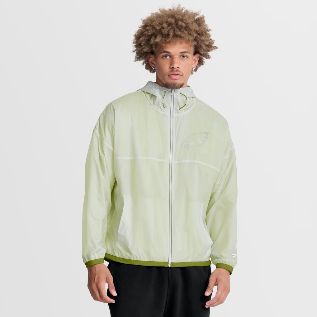 Philadelphia Eagles Fanatics Type Play Down Full-Zip Jacket - White