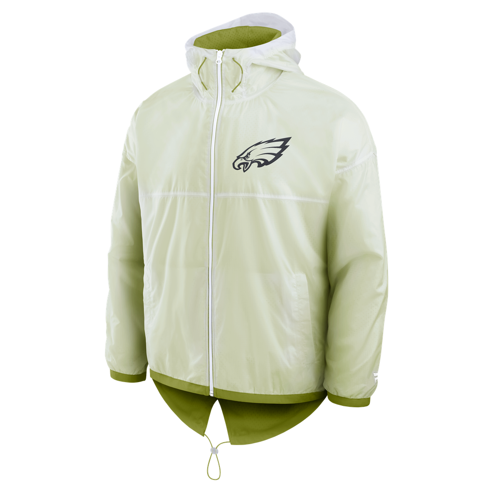Philadelphia Eagles Fanatics Type Play Down Full-Zip Jacket - White