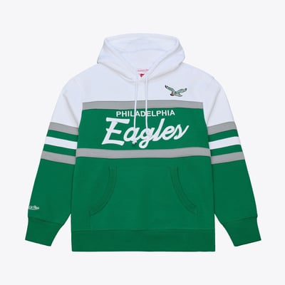  Philadelphia Eagles Mitchell & Ness Head Coach Hoodie - Kelly Green