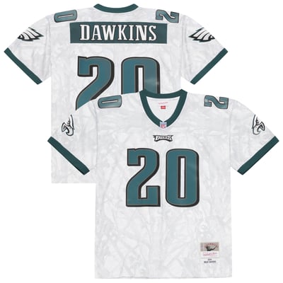 Brian Dawkins Philadelphia Eagles Mitchell & Ness 2004 Ghosted Retired Player Jersey - White