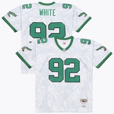Reggie White Philadelphia Eagles Mitchell & Ness 1990 Ghosted Retired Player Jersey - White