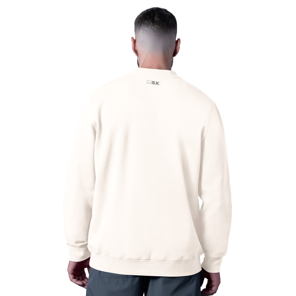  Philadelphia Eagles MSX by Michael Strahan Whiteout Tri-Blend Sweatshirt - White