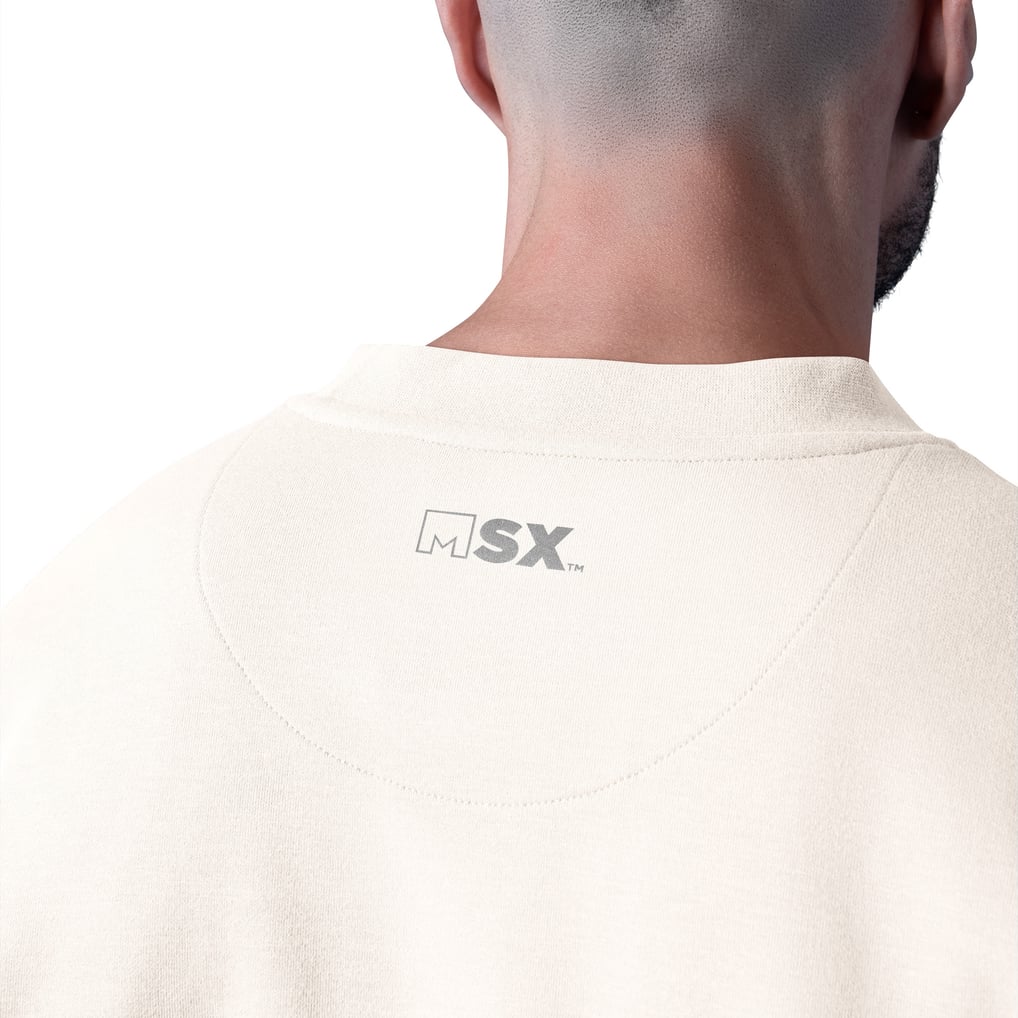  Philadelphia Eagles MSX by Michael Strahan Whiteout Tri-Blend Sweatshirt - White
