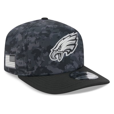 Philadelphia Eagles New Era 2026 Salute To Service 19TWENTY Adjustable Hat - Black