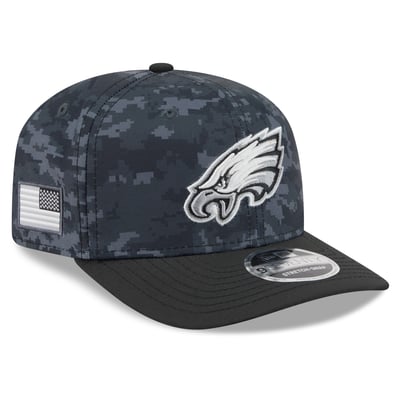 Philadelphia Eagles New Era 2026 Salute To Service 9SEVENTY Adjustable Hat - Black