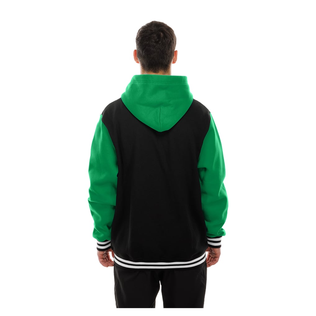 Men's New Era Black Philadelphia Eagles Full-Snap Fleece Hoodie Jacket