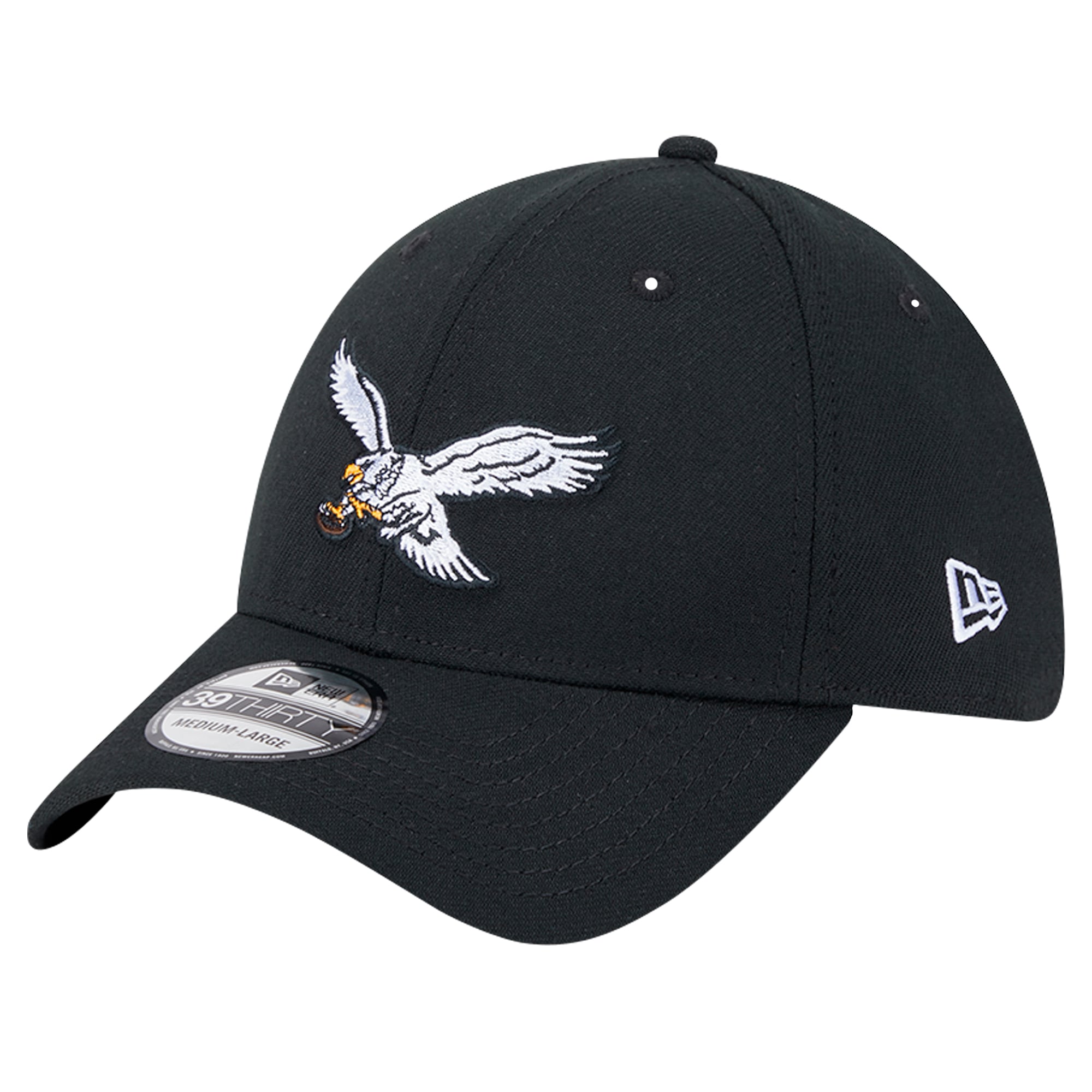 thumbnail image 2 of New Era Philadelphia Eagles 39THIRTY Flex Hat - Limited Edition, NWT, Black 2 of 5