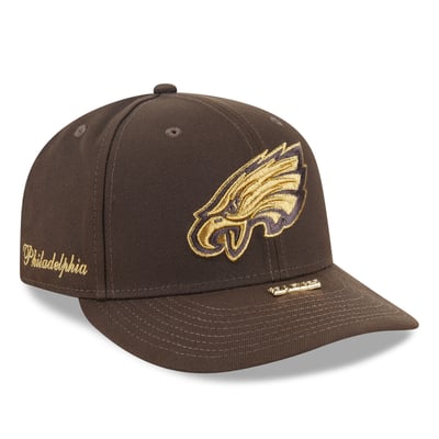 Philadelphia Eagles New Era Visor Pin A-Frame 59FIFTY Fitted Hat - Brown