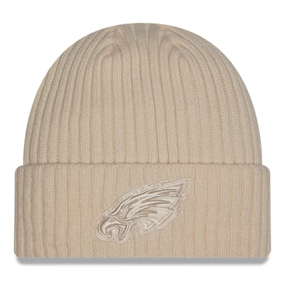  Philadelphia Eagles New Era Color Pack Cuffed Knit Hat - Cream