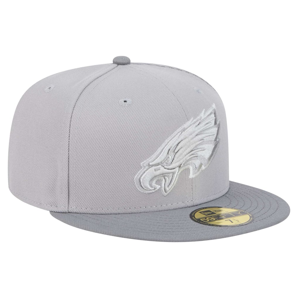 Men's New Era Gray/Graphite Philadelphia Eagles Iron Cloud 59FIFTY ...