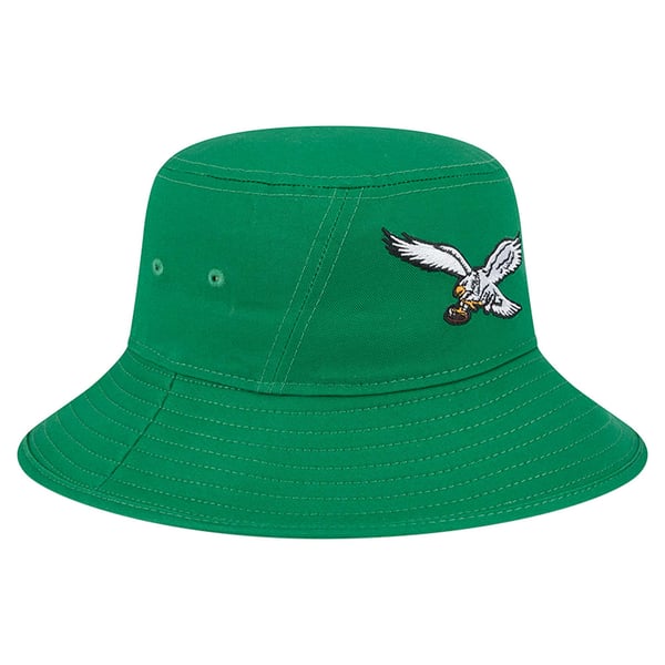 Mitchell & Ness Philadelphia Eagles Bucket Hat Throwback Hat Retro Gray Green eagles-2t-team-script-snapback  main image 3