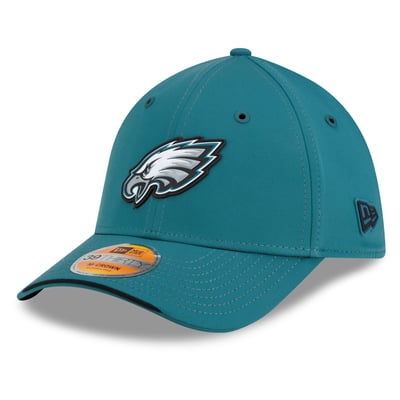 Philadelphia Eagles New Era 2026 Sideline 39THIRTY M-Crown Flex Hat - Midnight Green