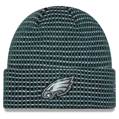 Philadelphia Eagles New Era 2026 Sideline Cold Weather  Cuffed Knit Hat - Midnight Green