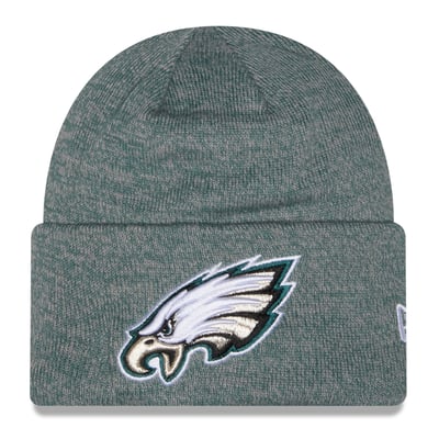 Philadelphia Eagles New Era Marled Cuffed Knit Hat - Midnight Green