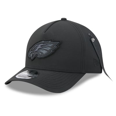 Philadelphia Eagles New Era x Alpha Industries A-Frame 9FORTY Adjustable Hat - Black