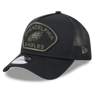 Philadelphia Eagles New Era x BJ Betts 2026 Salute To Service 9FORTY Adjustable Hat - Black
