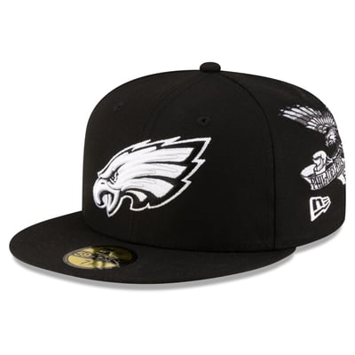 Philadelphia Eagles New Era x BJ Betts 2026 Salute To Service Lifestyle 59FIFTY Fitted Hat - Black