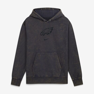  Philadelphia Eagles Nike Washed Club Fleece Pullover Hoodie - Anthracite