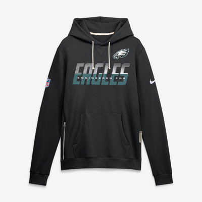 Philadelphia Eagles Nike Sideline Standard Issue Top Prospect Dri-FIT Hoodie - Black