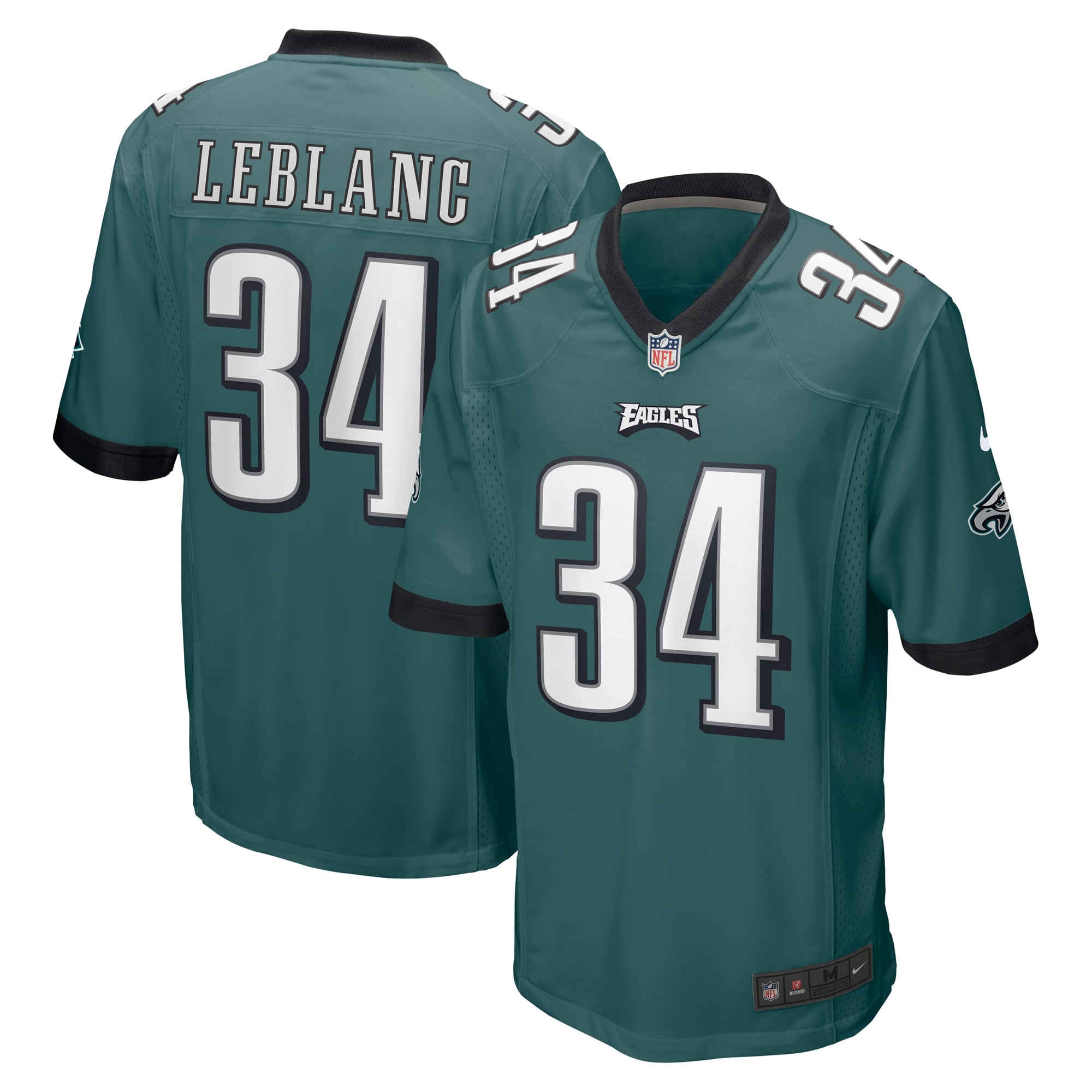 Men's Nike Cre'Von LeBlanc Midnight Green Philadelphia Eagles Game