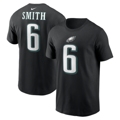 DeVonta Smith Philadelphia Eagles Nike Name & Number T-Shirt - Black