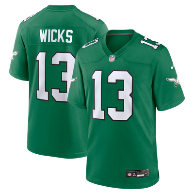 Dontayvion Wicks Philadelphia Eagles Nike Alternate  Game Jersey - Kelly Green