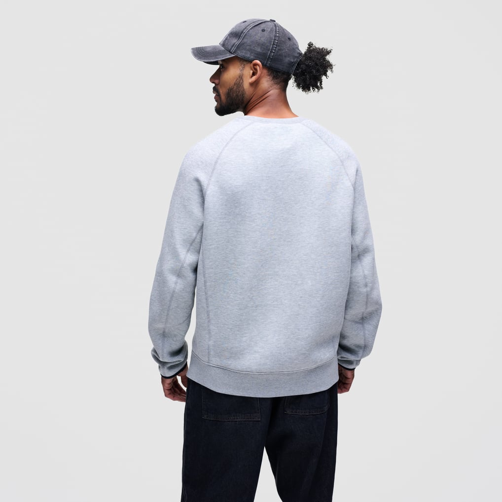 Philadelphia Eagles Nike Tech Fleece Raglan Sweatshirt - Heather Gray