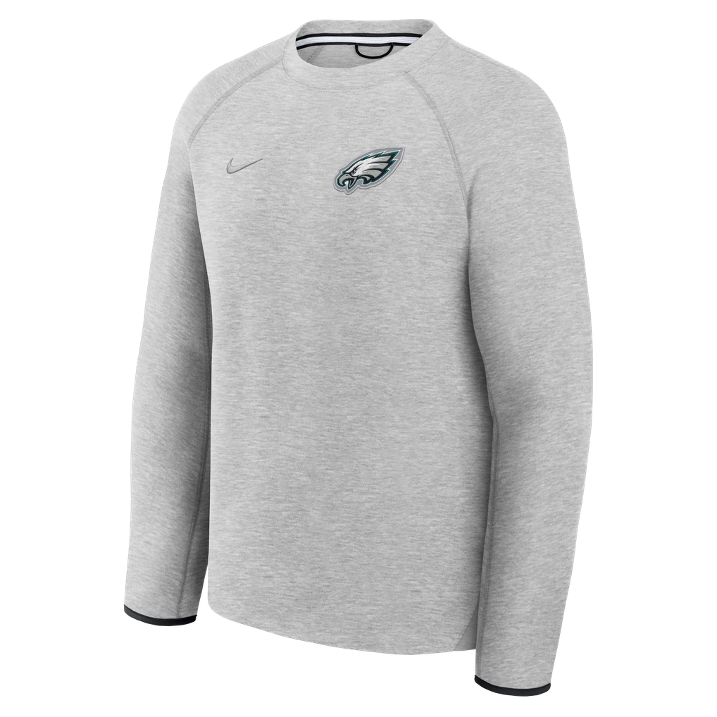 Philadelphia Eagles Nike Tech Fleece Raglan Sweatshirt - Heather Gray