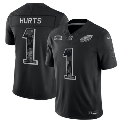 Jalen Hurts Philadelphia Eagles Nike 2026 Salute to Service Stitched Limited Jersey - Black