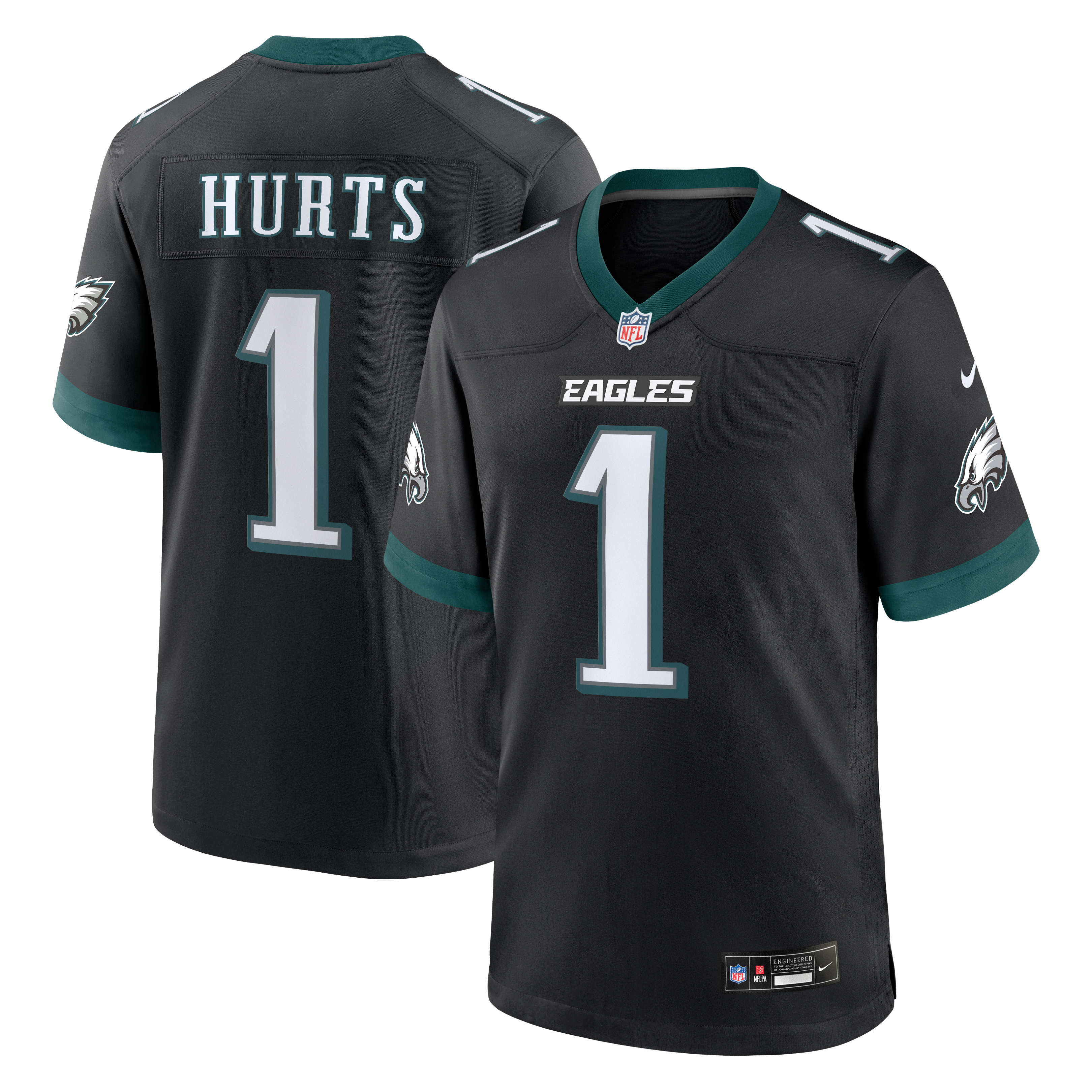 Jalen Hurts Philadelphia Eagles Alternate Game Jersey Black
