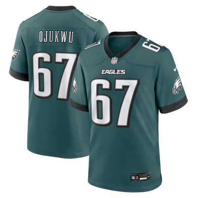 John Ojukwu Philadelphia Eagles Nike Team Game Jersey - Midnight Green