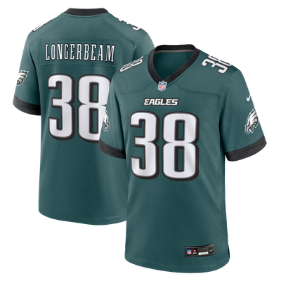 Robert Longerbeam Philadelphia Eagles Nike Team Game Jersey - Midnight Green