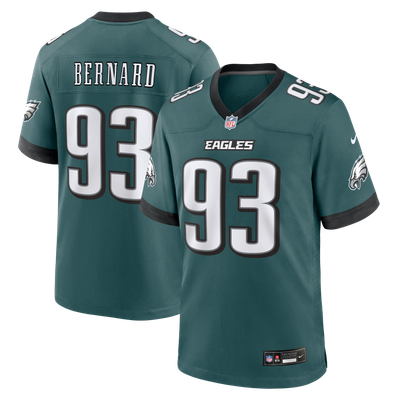 Uar Bernard Philadelphia Eagles Nike Team Game Jersey - Midnight Green