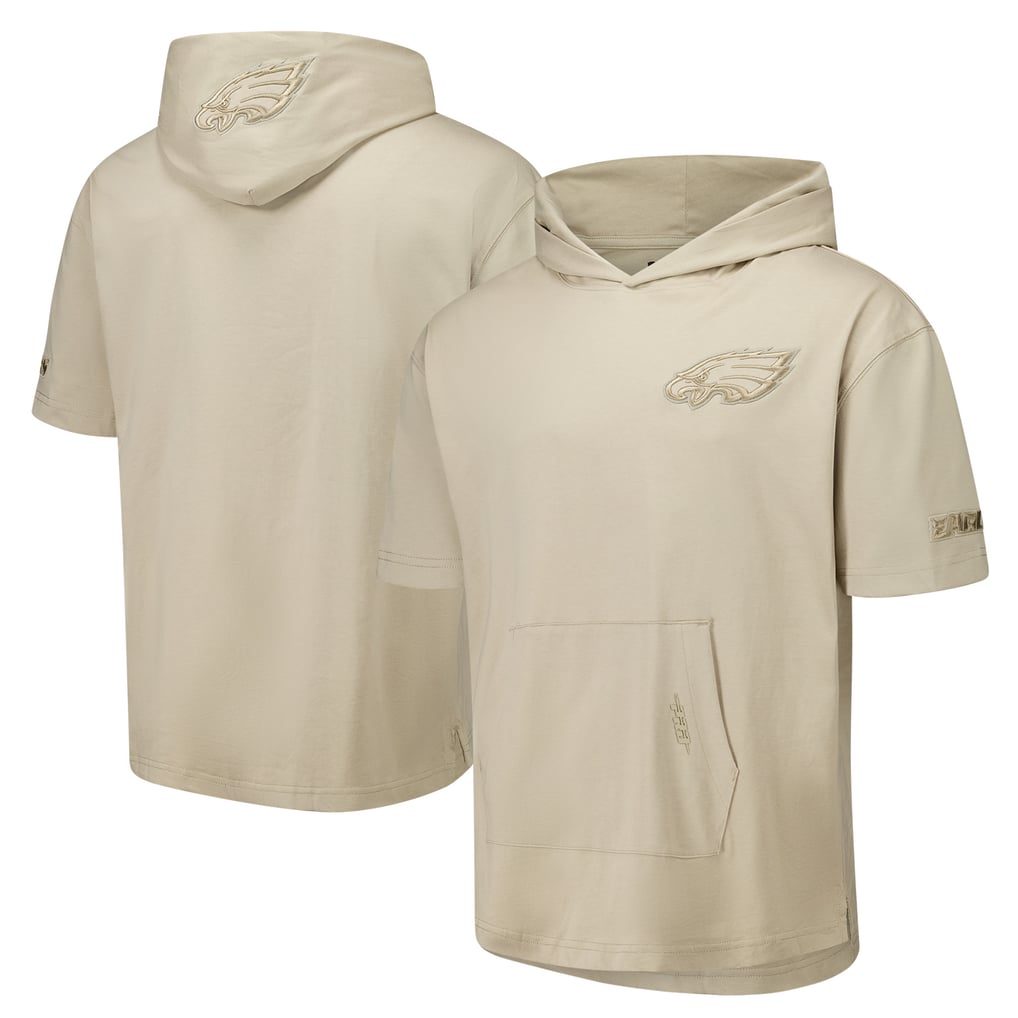 Philadelphia Eagles Pro Standard Neutrals Capsule Short Sleeve Pullover Hoodie - Tan
