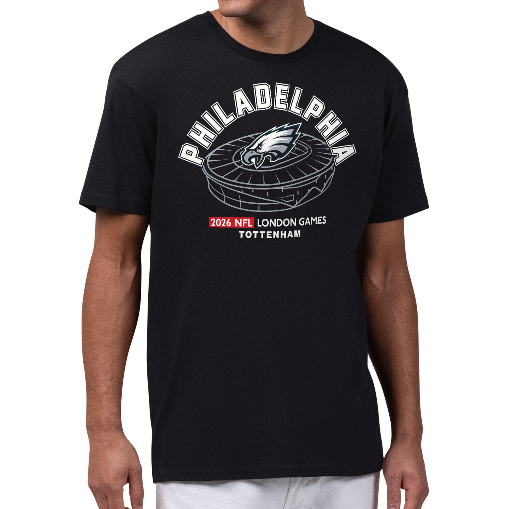 Men's Philadelphia Eagles Starter Black 2026 NFL London Games Stadium ...