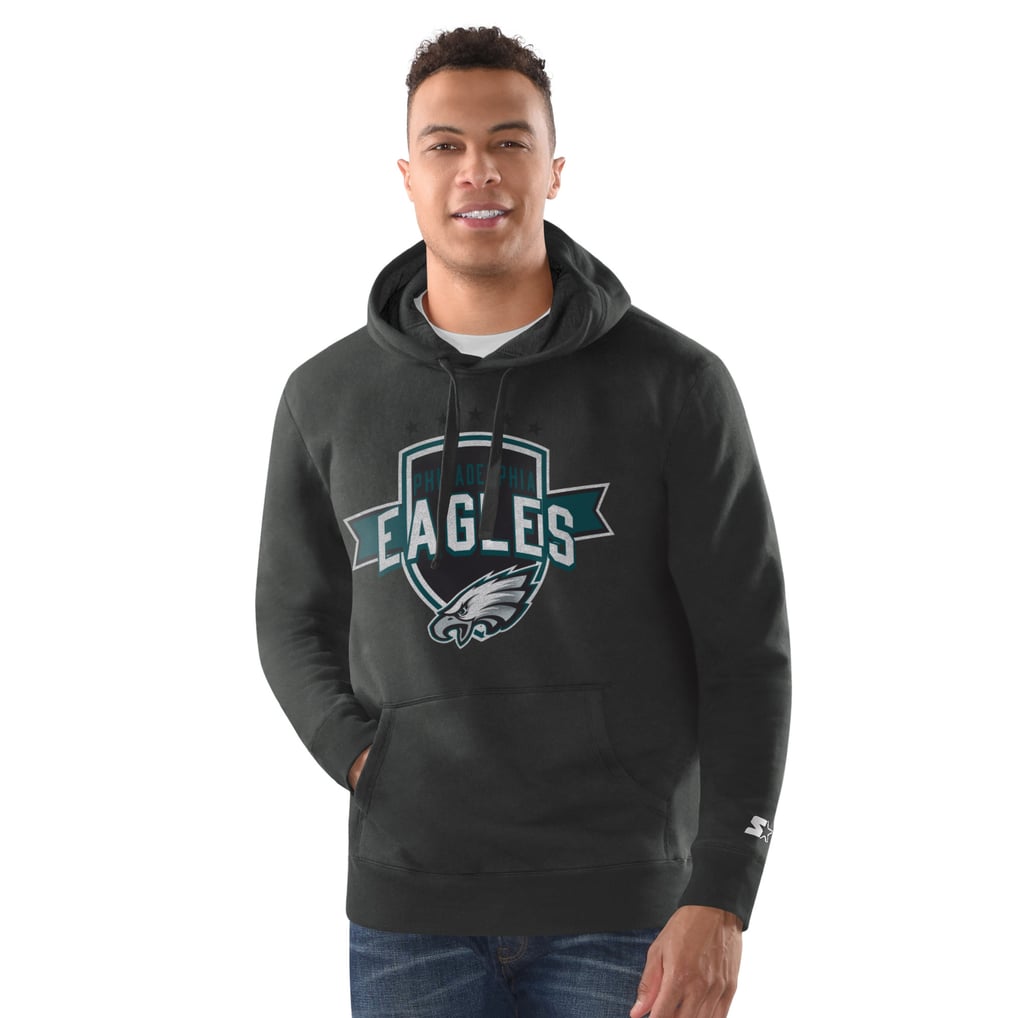 Philadelphia Eagles Starter Vintage Pullover Hoodie - Charcoal