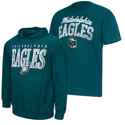 Philadelphia Eagles Starter Logo T-Shirt & Hoodie Set - Midnight Green