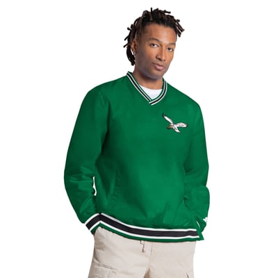 Saquon Barkley Philadelphia Eagles Starter Player Layer V-Neck Pullover - Kelly Green
