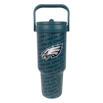 Philadelphia Eagles Pegasus 40oz. 5-D Logo Wordmark Stainless Steel ProCarry Tumbler