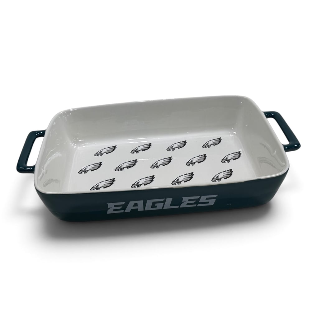 Philadelphia Eagles Pegasus Repeat Logo 16.5" Ceramic Baking Dish